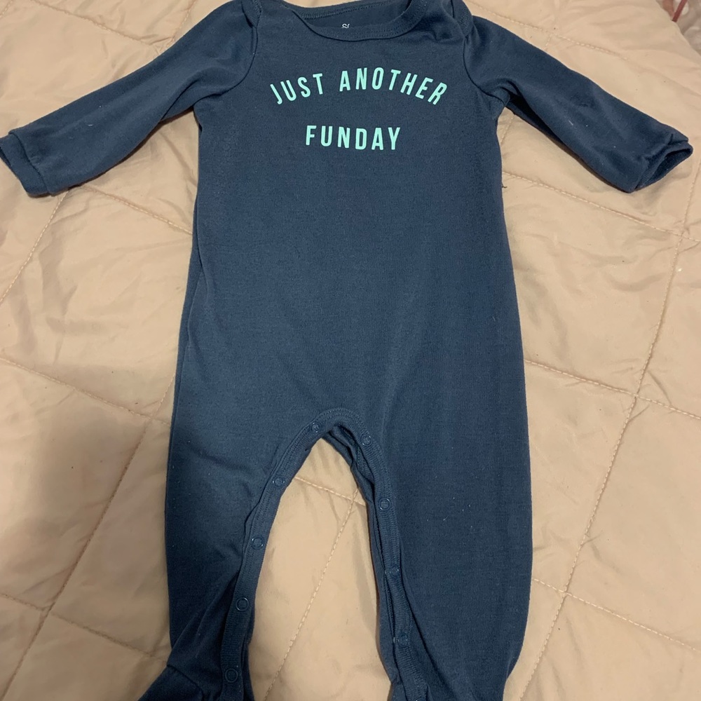 Blue PJ Button Up